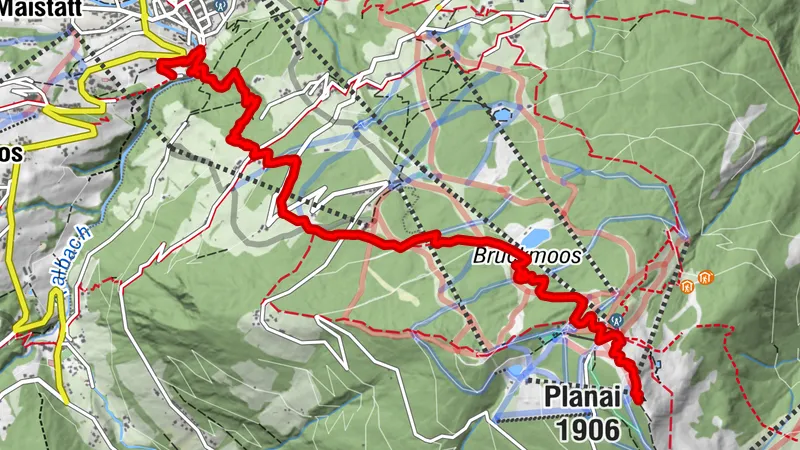 Schladming Ort - Planai Gipfelkreuz