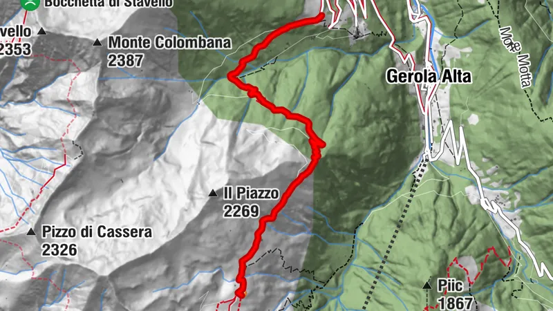 Berghütte Trona Soliva, eine ehemalige Sennhütte auf der Alm