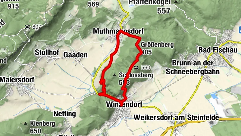 "Zum Größenberg" - Winzendorfer Rundwanderweg Nr. 7