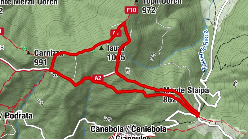 Rundwanderung zu den Porzûs-Almen ab der Bocchetta di Sant'Antonio