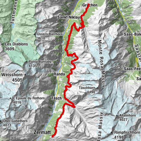 Europaweg Grächen - Europahütte - Zermatt