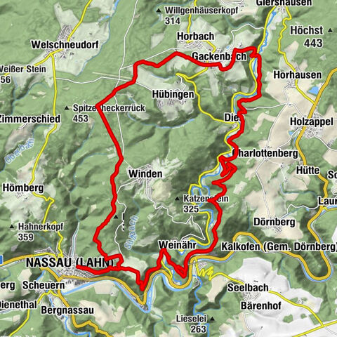 Natur pur zwischen Nassau, den Gelbachtalhöhen und Obernhof