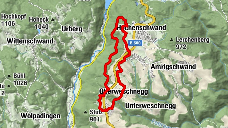 Schinkenweg (Beginn in Tiefenhäusern)