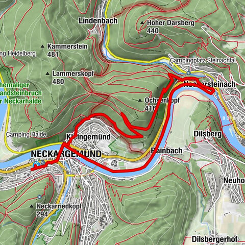 Vier-Burgen-Tour Neckargemünd/Neckarsteinach