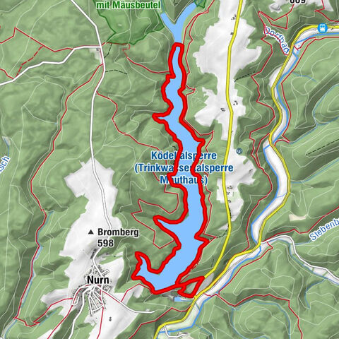 Um die Ködeltalsperre