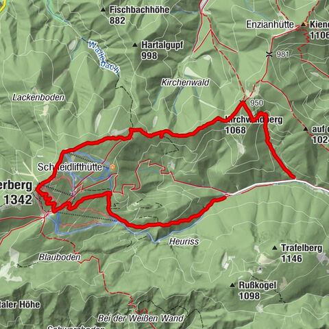 Vom Parkplatz Myralucke auf den Unterberg - Angelos Touren