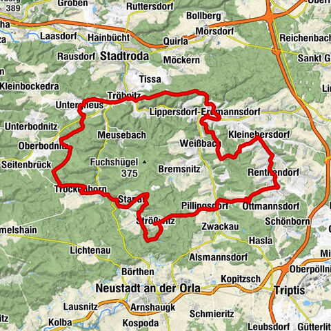 Rundwanderweg - Tälerpilgerweg - Triptis