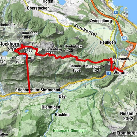 Anspruchsvolle Wanderung im Simmental