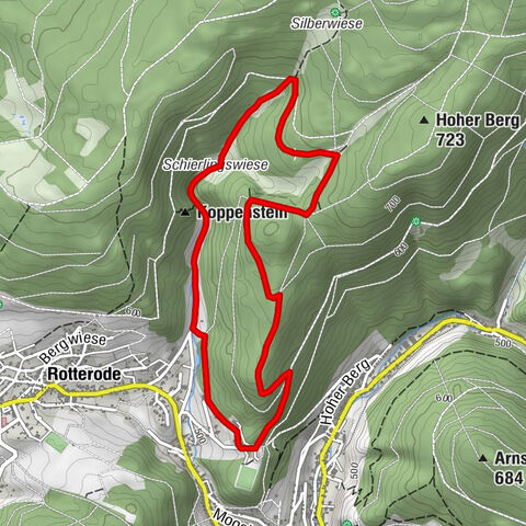 Rundwanderweg - "Moosburg und Moosbachtal" - Steinbach-Hallenberg - Thüringer Wald