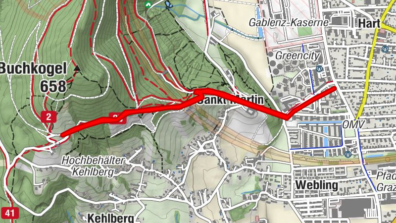 Schloss St. Martin -Oarcherlsteig- Gasthaus Orthacker