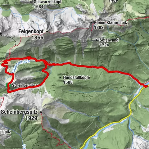Bergtour - Scheinbergjöchl (Kessel-Rundweg Hasental)