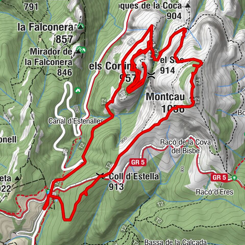 Montcau i Cortins per Coll d'Estenalles