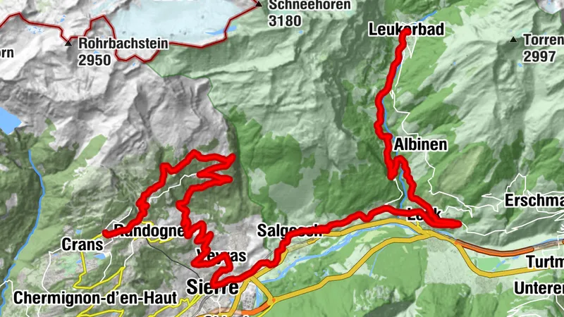 Wallis Velo Tour: Crans-Montana-Leukerbad (Etappe 2)