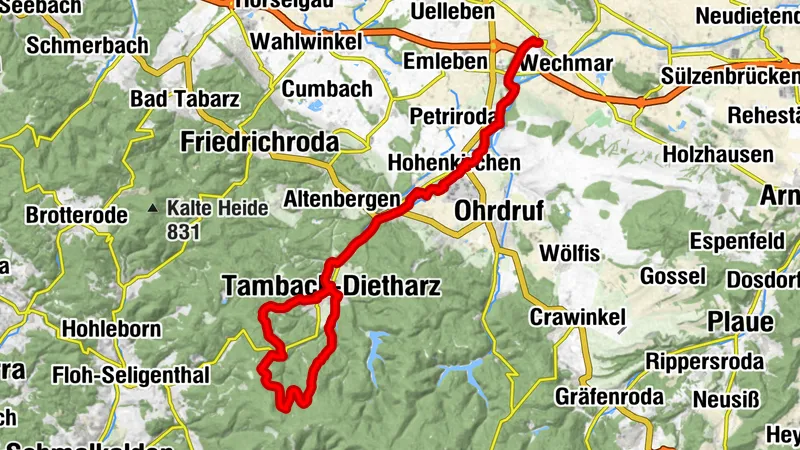 Apfelstädt-Radweg – Von Tambach-Dietharz nach Günthersleben
