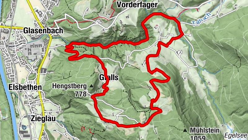 Glasenbachklamm über Gfalls