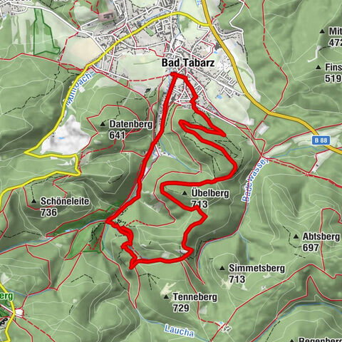 Gipfel- und Aussichtstour - Tour 1 - Bad Tabarz