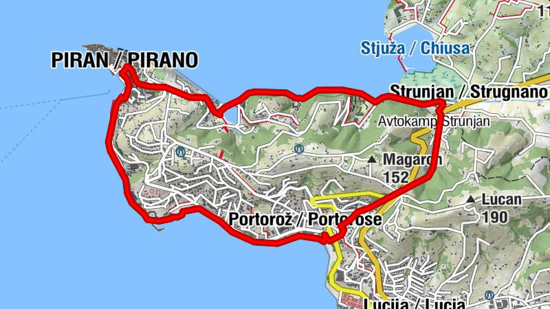 Piran-Strunjan-Portorož-Piran