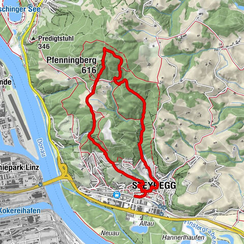 Wilson Holz-Route von Steyregg auf den Pfenningberg