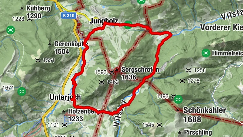 Rund um den Sorgschrofen
