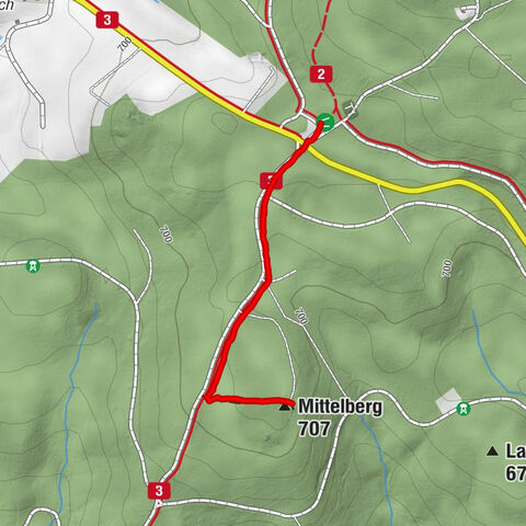 Stichweg Planer Höhe - Wackelstein