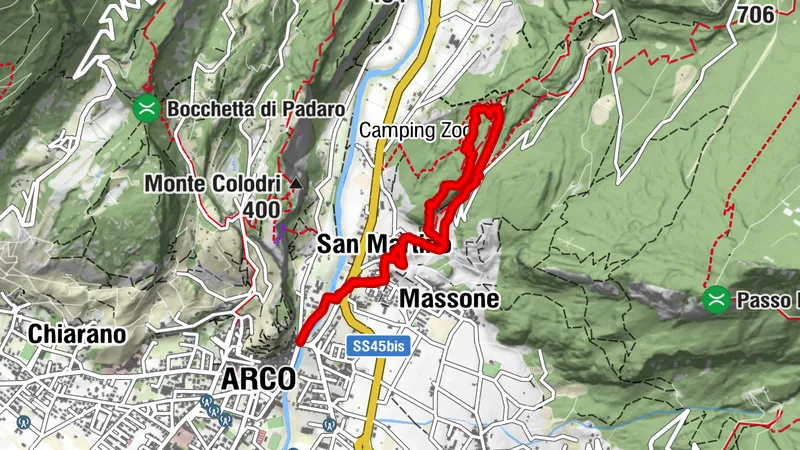 Bosco Caproni und die Schützengräben von Vastrè
