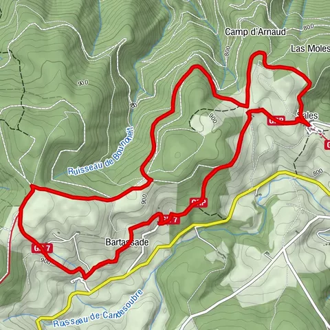 Wanderung: Les clairières de Sales