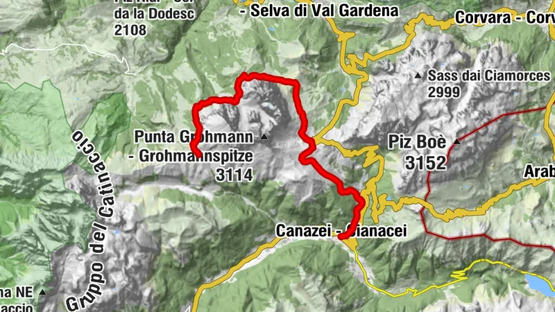 Etappe 3 Dolomiti Trek King im Herbst - Langkofel
